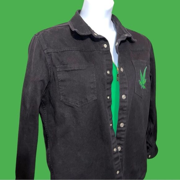 Cotton & Co. re vamped black jean jacket. - Picture 4 of 8